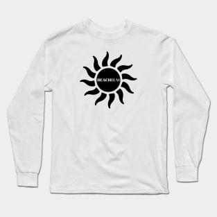 Beach Bum: Full Sun (Black) Long Sleeve T-Shirt